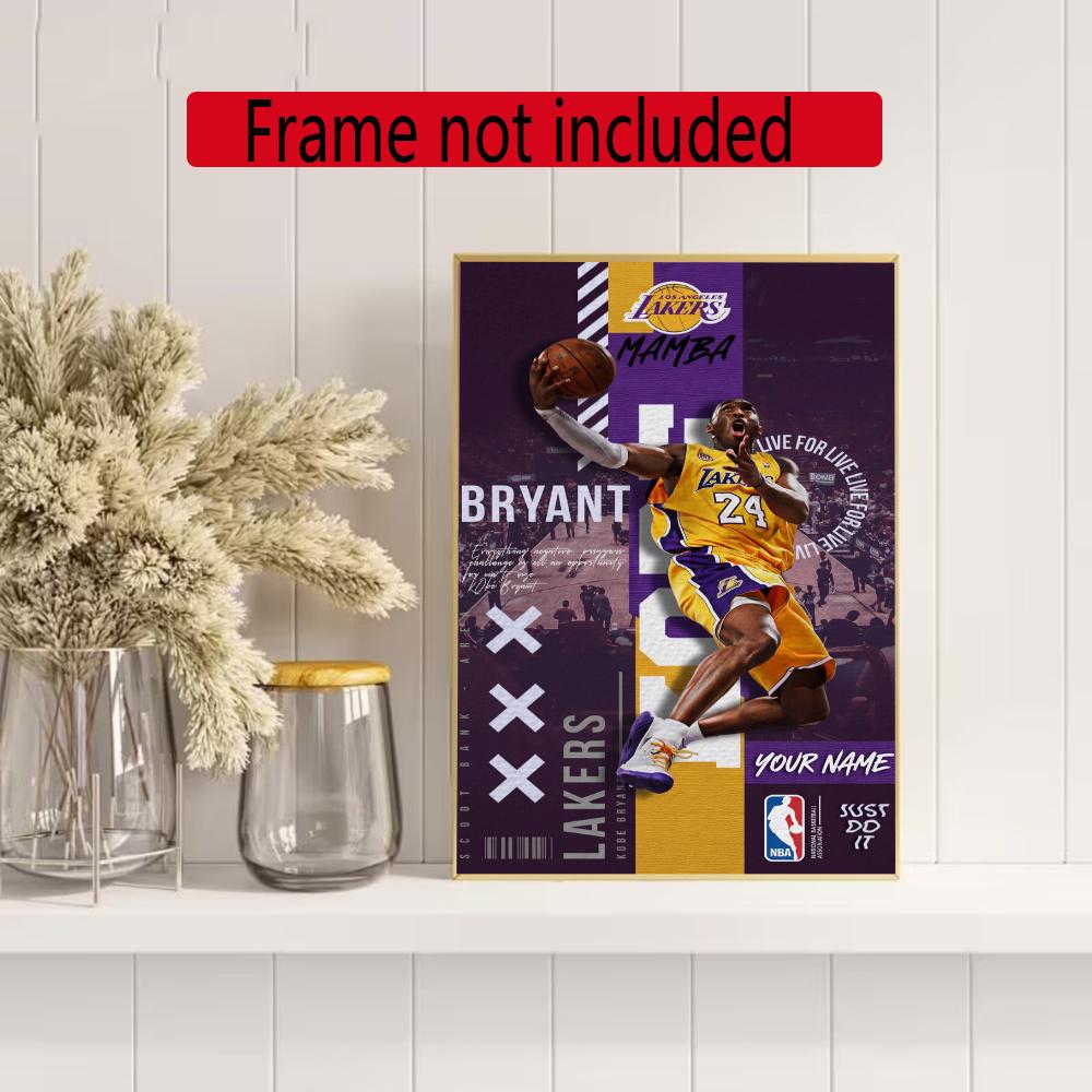 Kobe Personalized Name Diamond Paintings Mosaic Wall Round Diamond Art Painting Kits Embroidery Crystal Accessories Frameless