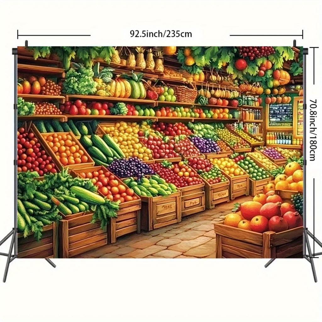 1pc Scene Backdrop - Durable Decor For Birthday Wedding Christmas Indoor Outdoor Party Print Lightweight Holiday Decor Party Wall Decor