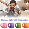 Color Changing Fidget Toy Flexible Twisting For Kids Adults Stress Relief Office Travel Use