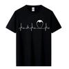 Valencia Fan Valencia Heartbeat T-Shirt Spring Autumn Fit Tee Tops Cotton Simple Graphic Tee Sh