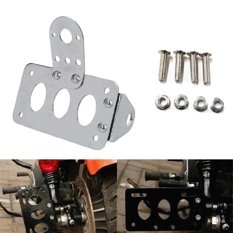 Universal Motorbike Brake Tail Light License Plate Bracket Quality Metal Made