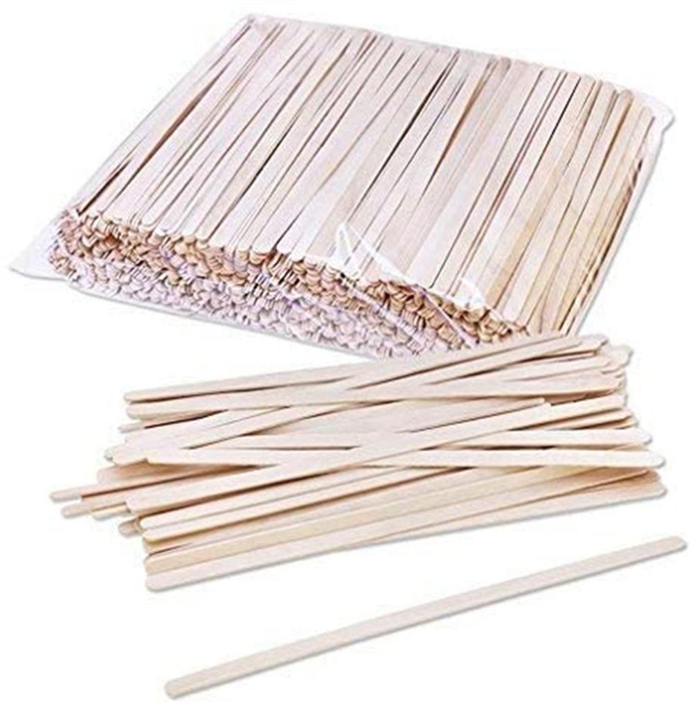 Wooden Coffee Stirrers Set of 50 Flat and Compact Appearance Perfect for Stirring Coffee Tea and Hot Drinks