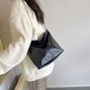 Wide Geometric Strap Shoulder Bag Large Capacity Crossbody Bags For Women Retro Pu Leather Women's Bag