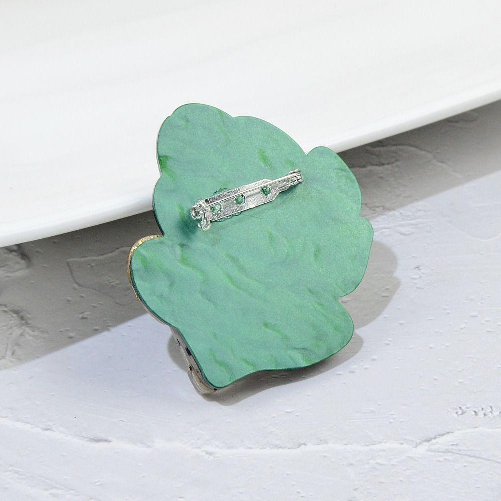 Rabbit Girls Cartoon Design Women Collar Pin Acrylic Brooch Acetic Acid Brooch Acetate Fiber Brooch