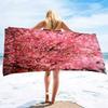 Lightweight Thin Beach Towel Plum Bossom Flower Oversized Microfiber Sand Free Towels Quick Dry Travel Camping Beach Accessories