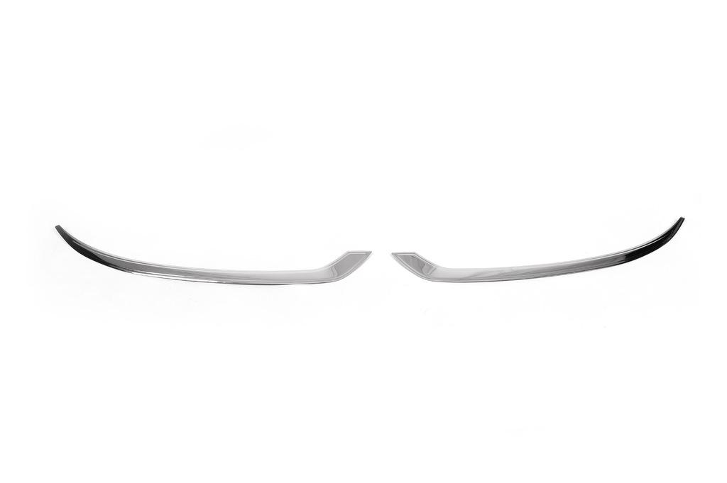 Накладка на фары (2 шт, нерж) для Volkswagen Caddy 2010-2015 гг