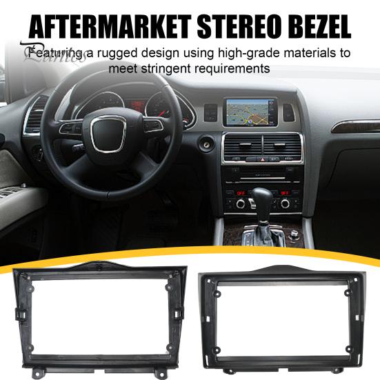 Center Console Face Plate 9 Inch Dash Kit for Lada Granta 2018+, Navigation Frame Modification Accessories Panel, Stereo Mounting Bezel, Direct