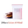 100/200/300PcsThicken Zipper Sealed Bags Clear Plastic Storage Bag for Food Packing Reclosable Zippers Sealing Pouch Wholesale