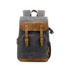 Camera Bag Batik Canvas+Leather Waterproof Camera Backpack DSLR Case Padded Large Photo Bag C3086