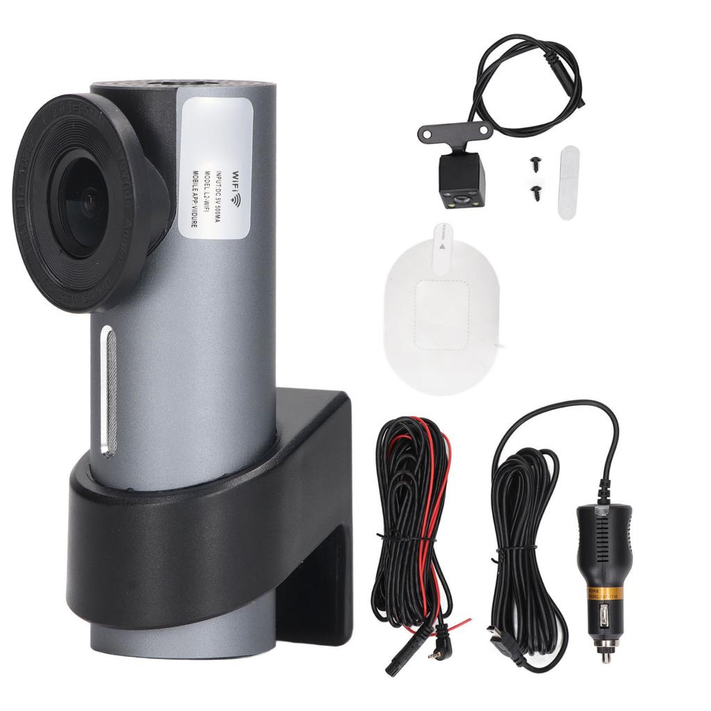 Car Front Rear Dash Cam HD Motion Detection 360 Degree Rotatable WiFi USB Car Dashboard Camera