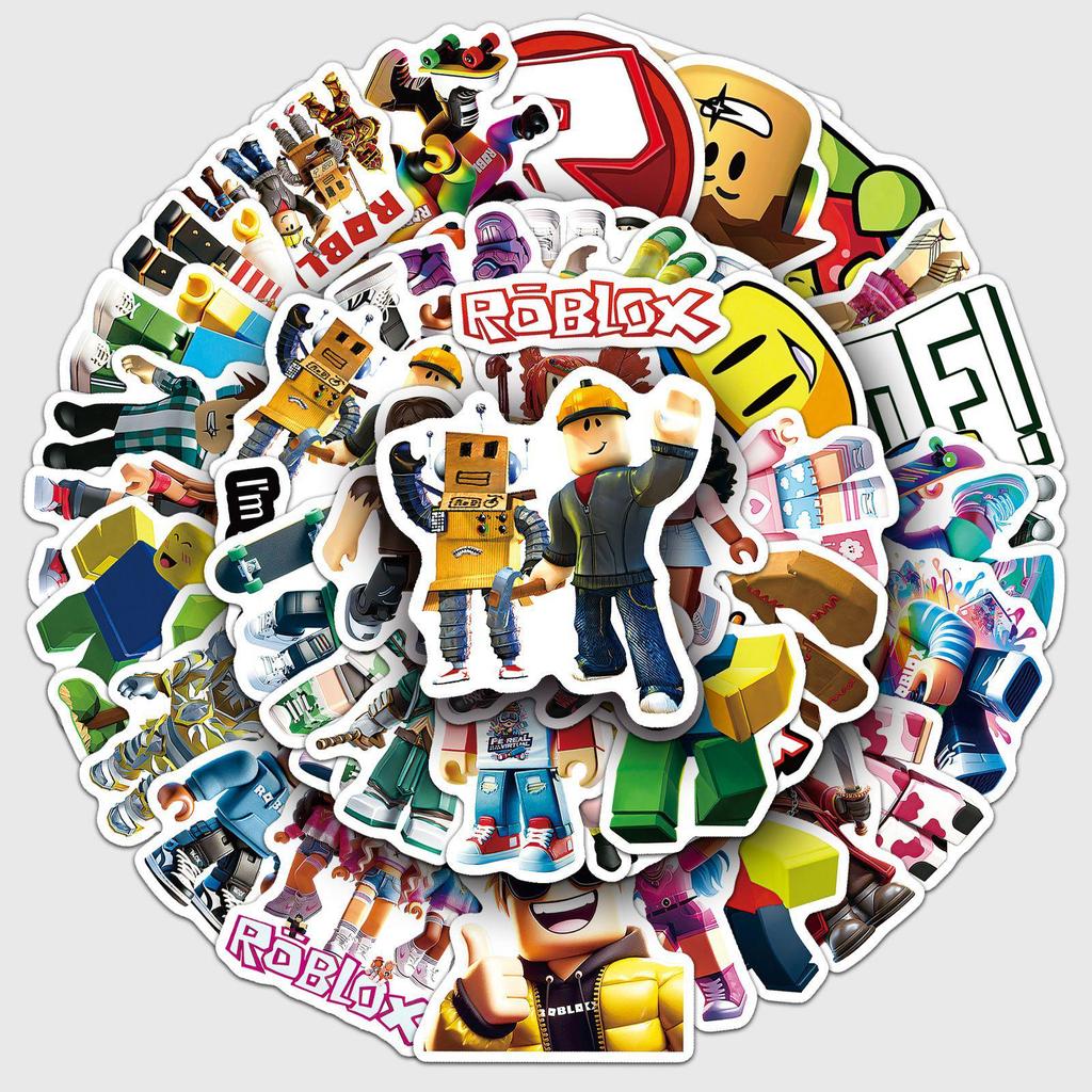 50 Roblox-Sticker: Wasserdichte DIY-Dekoration für Handy, Computer & Gepäck