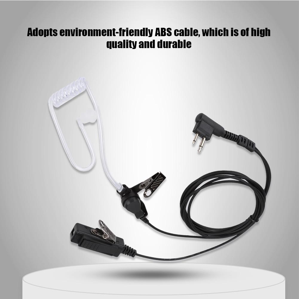 Căști walkie talkie cu 2 pini cu tub acustic cu microfon PTT pentru radio Motorola