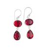 Selten Rosa Rubellit Edelstein 925 Sterling Silber Schmuck Handgefertigte Ohrringe 1,88" EE-73-13