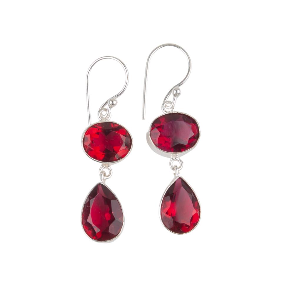 Selten Rosa Rubellit Edelstein 925 Sterling Silber Schmuck Handgefertigte Ohrringe 1,88" EE-73-13