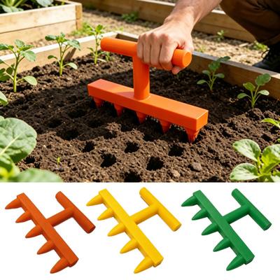 Gartenlochstecher Säer 3D-gedrucktes Präzisionspflanzwerkzeug für Hausgemüse Blumen Setzlinge Balkongarten Topfpflanzen Anbau