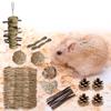 Pet Tooth Grinding Toy Set Chinchillas Teeth Care Toy Safe Rodents Chewables for Dentals Health