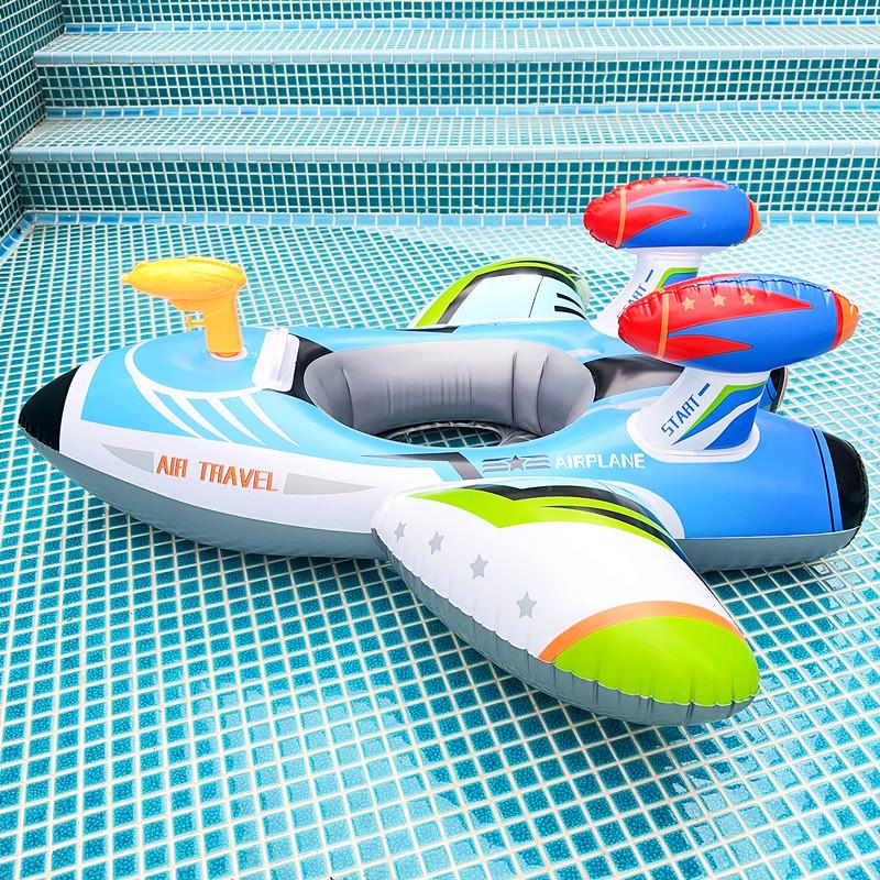 ROOXIN Aircraft Swim Ring Tube Inflatable Toy Baby Swimming Ring Seat For Kid Swim Circle Float Swim Pool Water Play Equipment