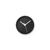 Extra Normal Clock RM24-07 BK, Analog, Tabletop/Wall Clock, Black Aluminum