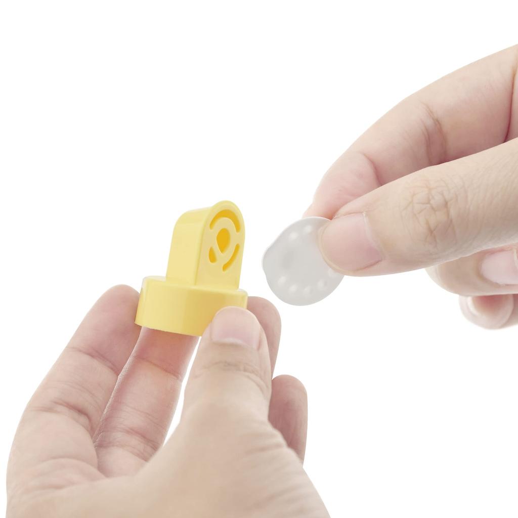 Maymom Replacement Breast Pump Parts for Medela Harmony Manual Breast Pump, Includes 4 O-Rings and 2 White Membranes, Non-Genuine