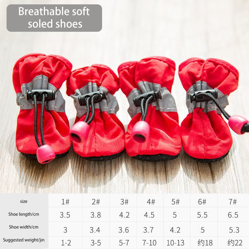 Ghete de câine cu bretele, pantofi impermeabili pentru câini, protecții pentru lăbuțe, haine reglabile pentru animale de companie, botine pentru câini, accesorii de iarnă pentru exterior