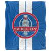 Carroll Shelby Silky Racing Stripe Supersoft Blanket