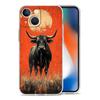 Phone Case For iPhone 17 Cases iPhone Air 16 15 12 13 14 Pro Max 7 8 Plus 16Pro iPhone11 Clear Soft Cover Bull Animal