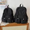 Schoolbag Student Schoolbag Pleated Bag Female Travel Lightweight Cute Bow Schoolbag Junior High School Girls College Student Backpack