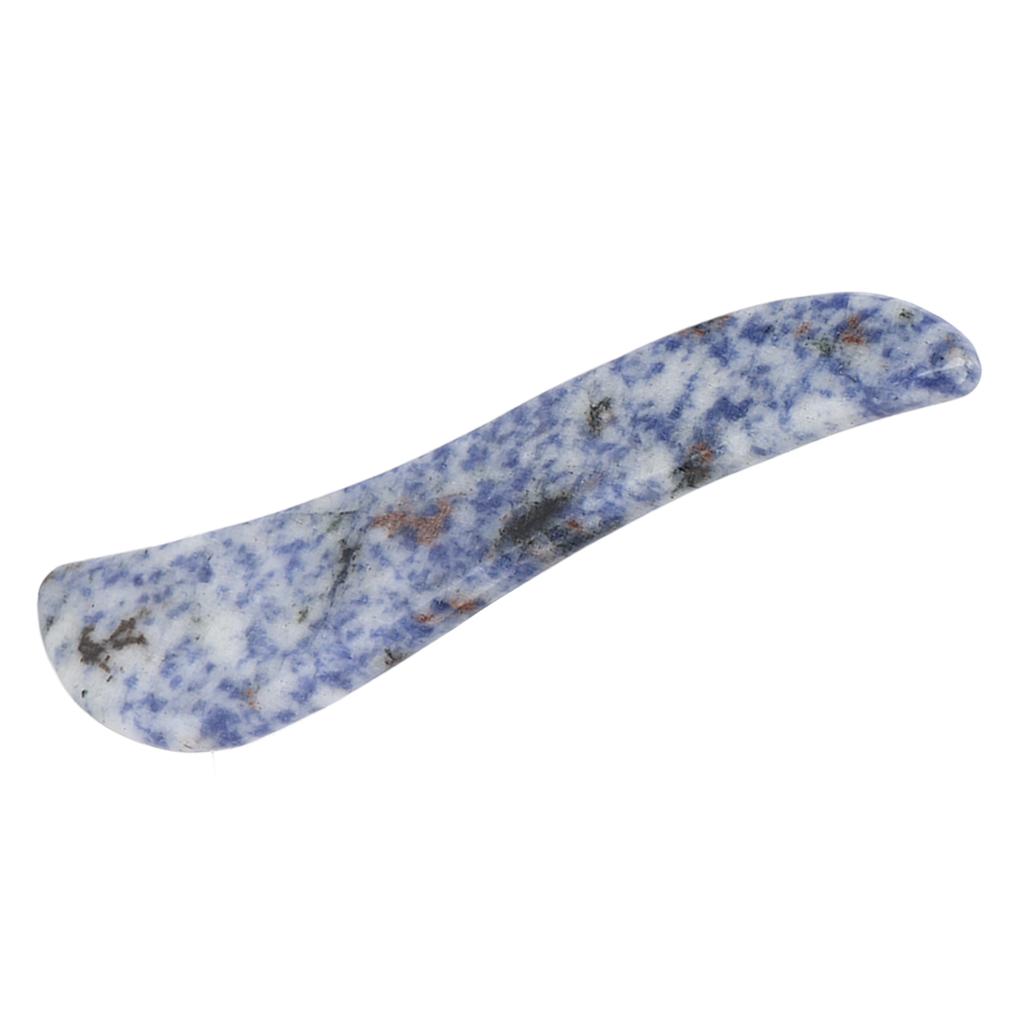 Portable Gua Sha Board Blue Jade Stone Facial Gua Sha Tool for SPA Acupuncture Therapy
