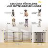 Dog Barrier Gate Freestanding Adjustable Protective Gate 202.5 x 76 cm Dog Gate Foldable Door Safety Gate Dog Barrier Gate for Stairs, Doors, Kitchen