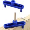 Center Gauge Drill Locator Blue Ruler Doweling Jig Wood Positioning Scribe Woodworking Marking Practical To Use