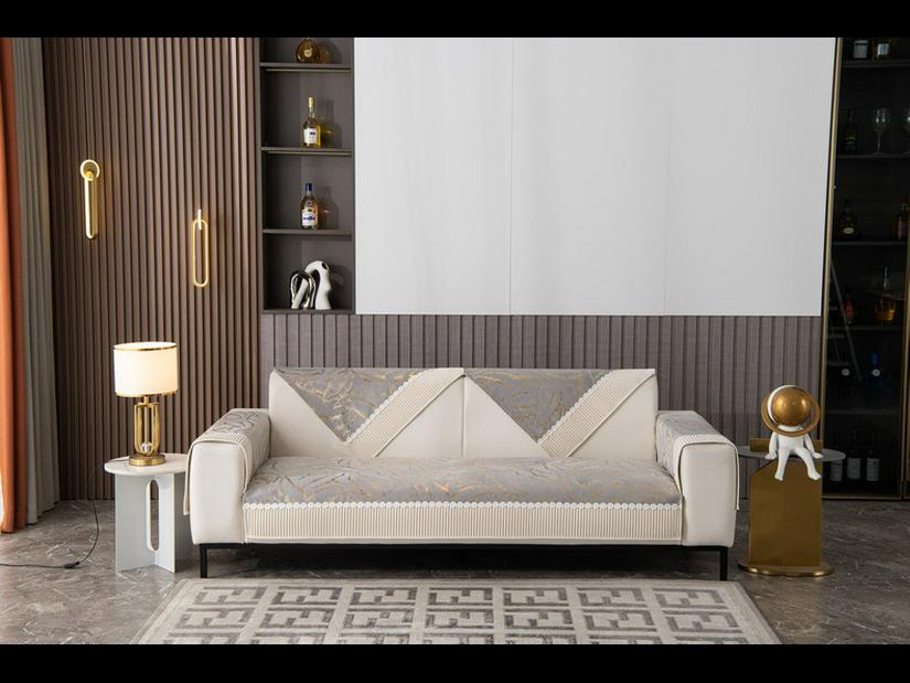 2023 Winter Non-Slip Plush Jacquard Sofa Cushion Cover