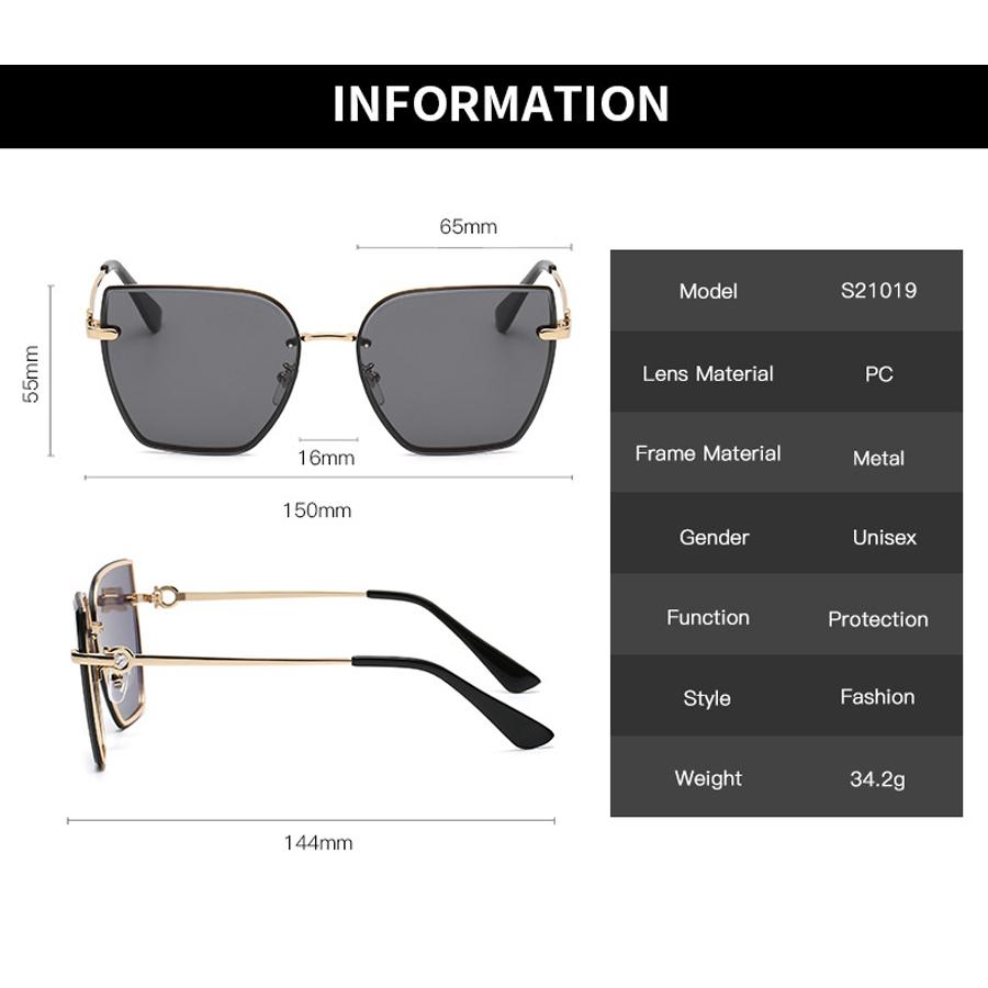 Oversized Sunglasses For Women Cat Eye Gradient  Eyewear Vintage Alloy Frame Rivet Cateye Sun Glasses Female Elegant Shades