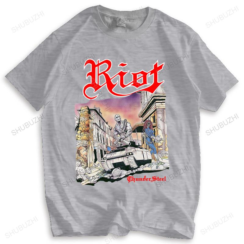 Riot Thundersteel Black T-Shirt Brand Cotton Drop Shipping Summer Teeshirt Plus Size High Quality Art Style Tshirt