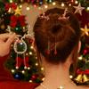 1PC Affordable Christmas Antlers Hair Clip Tassel Ball Head Cute Must-Have Hair Accessory for Festive Occasions