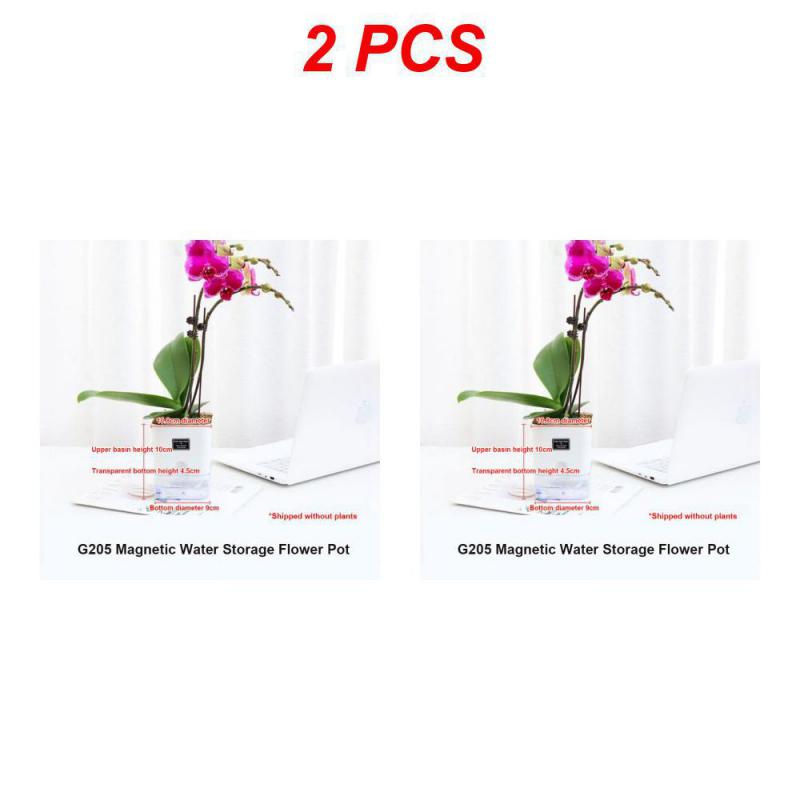 Magnetic Adsorbtion Design Self Watering Planter, Plastic Pot, Automatic-Watering Planter for All House Plants, Succulents,