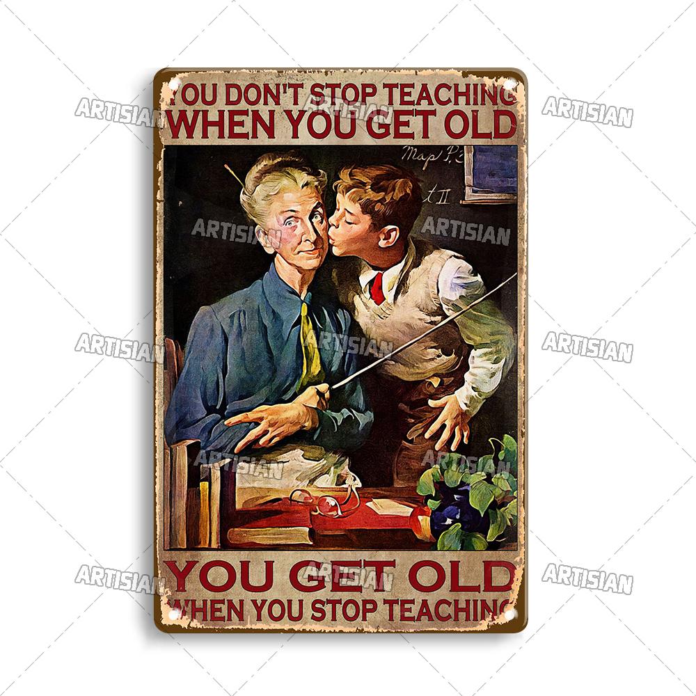 Artisian Job Metal Sign Vintage Teacher Tin Poster Hobby Decorative Plate Wall Decor Garage Bar Pub Club Hotel Cafe Kitchen Home