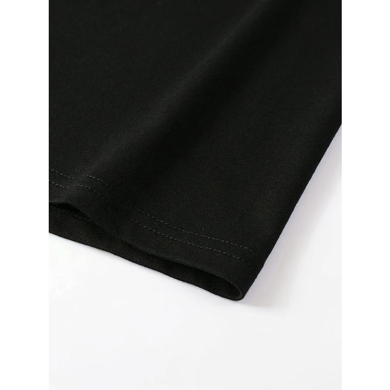 European sizes Breathable Men's Casual Print T-Shirt - Crew Neck, Machine Washable, Comfortable Polyester - Perfect for Summer Outings & Sports