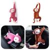 Cute Monkey Car Tissue Box Holder Plush Material Long-lasting Car And Home Use