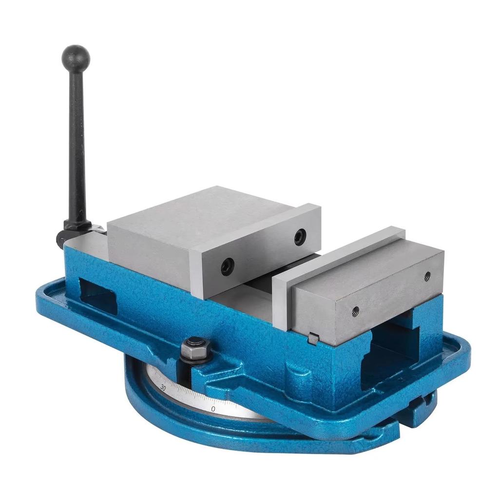 6'' Milling Machine Lockdown Vise Swivel Base Bench Clamp Lock Vise CNC Mill Vice with 360º Swiveling Base CNC Vise