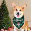 Christmas Cat Triangle Scarf Cartoon Santa Claus Print Dog Cat Bandanas Triangle Scarf Pet Saliva Towel Christmas Pet Supplies