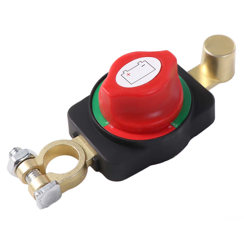 Interruttore di Disconnessione Batteria Auto 12-24V Interruttore di Alimentazione Auto Montato in Cima Isolatore Barca