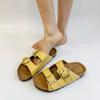 2025 summer new open-toed belt buckle women's sandals Korean version temperament beach shoes flat-bottomed fashion one-word slippers
