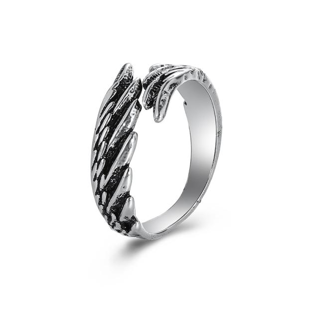 Finger Ring Girls Snake Smile Stylish Fashionable Men Jewelry Women Classic Vintage Ancient Tone Color Punk Hip Hop Adjustable Boho FrogFashion