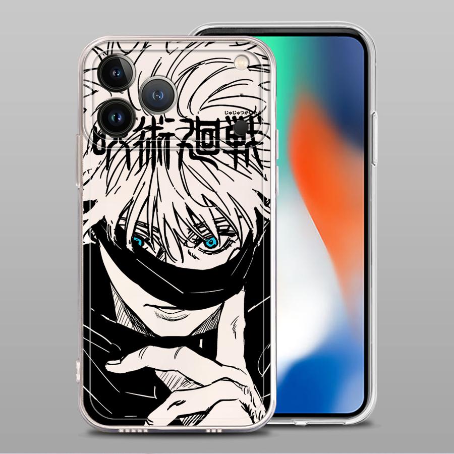 Case for iPhone 17 Pro Max 13 Pro 14 Plus 7 8 XR 11 15 12 Mini 16 XS Max Air Soft Phone Cover Japanese Cool Anime