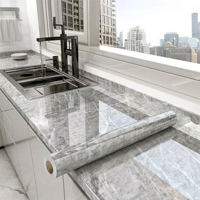 

55СМ Наклейки для реновации шкафа Утолщенные Самоклеящиеся Водонепроницаемые и Влагостойкие Кухонные Обои Домашний Декор Стена 55cmX1m