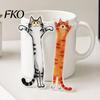 Cat Design Bookmark 5Pcs Acrylic Long Bookmark, Book Mark for Reading Women & Waterproof Men, Decorative Kitten Page Marker, Gifts Readers Lovers