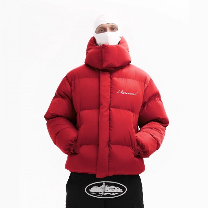 Zimní Streetwear v Y2K stylu Unisex Puffer bunda s kapucí Pruhovaná Volný střih Pro teenagery