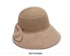 Korean Style Women's Trendy Large Brim Sun Hat with Bowknot - Foldable Bucket Hat for Vacation Travel