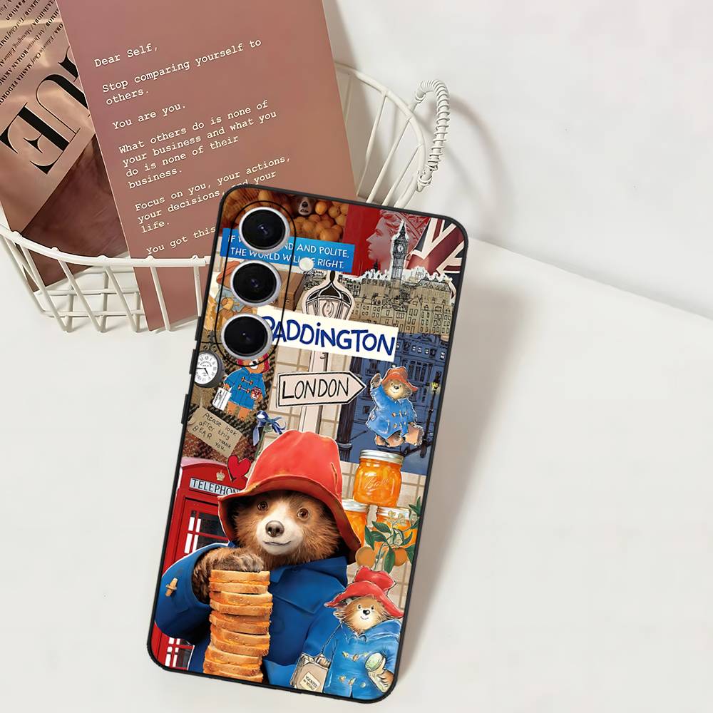 

P-Paddington Bear Phone Case For Samsung S 24 Fe 25 Ultra Plus 20 Lite 21 30 22 23 24 22 Ultra 5G Fundas Samsung S30 Ultra 5G