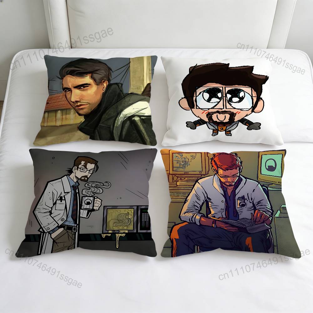 HHalf Life Barney Calhoun Fashion Square Pillow Case Durable Throw Pillow Cover for Sofa Couch Chair